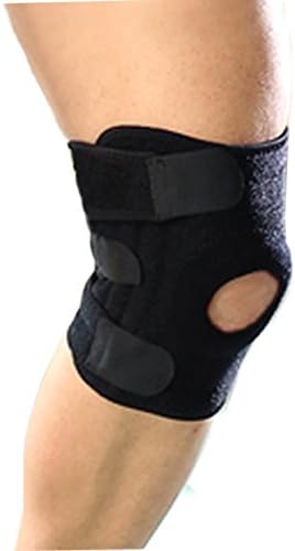Knee Brace Patella Knee Support with Steel Spring Stays, Free Size Knee Support for Men &amp; Women Breathable Adjustable for Fitness, Jogging, and Outdoor Activities Comfortable Knee Care
