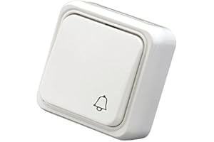 Duolec 900R57 - Pulsador timbre de superficie Blanco Duolec