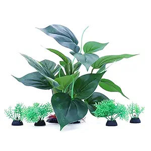 Aquarium 10 inch Silk Plants for Betta Fish Tank, Underwater Aquatic Water Grass Decor
