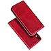 Price comparison product image Radoo iPhone XR Case, Premium PU Leather Flip Wallet [Card Slot][Magnetic Closure][Stand Function] Full Body Protection Case Cover For Apple iPhone XR 6.1" (Red)