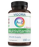 ✔︎ SUMINISTRO PARA 6 MESES - 180 comprimidos - nuestro paquete de multivitamínas y multimineral de calidad premium fáciles de tragar le asegura una reserva de seis meses a un precio competitivo.