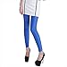 HDE Women's Shiny Solid Color Seamless Cool Stretch Leggings Great Seasonal Wear (Royal Blue)