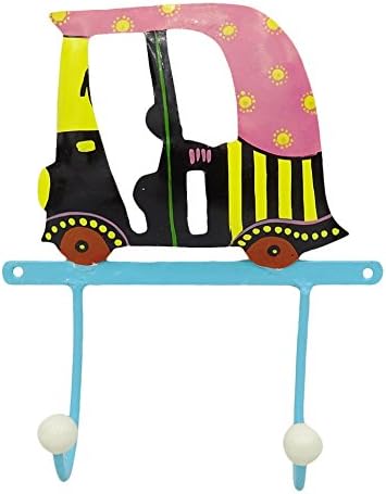 Iron Auto Rickshaw Wall Decor Coat Holder Room Rack Hanger Organizer Wall Hook