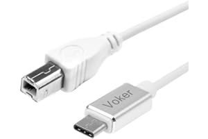 VOKER Midi Cable to Type C Connector,Type C to Midi Interface, USB 3.0 Adapter OTG Cable for Samsung Galaxy S9/S8,Note 8,Sony Xperia XZ,HTC 10/U11,Huawei P9,Electric Piano Audio Interface(1m)
