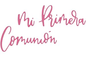Craftelier - Troquel en Español con Mensaje de "Mi Primera Comunión" | Frase Clásica Ideal para Proyectos de Tarjetería, Scrapbooking y otras Manualidades | Tamaño Aprox. 15 x 2,35 cm - Color Turquesa