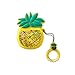 Produktbild Miagon für Airpods Bewegende Treibsand Flüssigkeit Hülle,3D Cartoon Weiche Silikon Fruits Hülle Kawaii Keychain Hülle für Apple Airpods 1 & 2,Treibsand Ananas