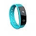 Produktbild JohnJohnsen QS80 Smart-Armband Heart Rate Monitor Wasserdichte Wecker-Uhr-Blutdruck-Pedometer Fitness Tracker für iOS Android (blau)