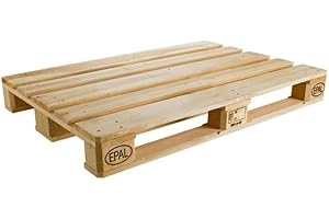 TENDENCIO Palette Europe EPAL 80 x 120 cm idéal pour fabrication de mobilier intérieur ou jardin en bois. Europalette