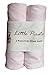 2 x Baby Pram/Crib/ Moses Basket Jersey Fitted Sheet 100% Cotton Pink 40x90cm