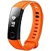Produktbild für Huawei Honor Band 3 Fitness Armband Uhr mit Pulsmesser Wasserdicht IP67 Fitness Tracker Aktivitätstracker Pulsuhren Bluetooth Smart Armbanduhr ür iPhone Android Handymonitor (ORANGE)
