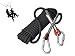 Produktbild eunicom Seil 10,5 mm Durchmesser Ausrüstung für Outdoor Wandern Zubehör Hohe Festigkeit Kordel Sicherheit Entweichen Klettern Fire Rescue Fallschirm Seil (10 Mio., 32ft) mit 7 PCS Karabine