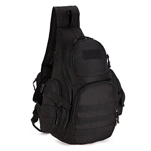 YFNTTactical Military Daypack Sling Chest Pack Molle Laptop Backpack Shoulder Bag Crossbody for Hunting Camping Trekking