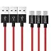 Produktbild LUORIZ JM-UK-A010 USB-Kabel, 3 Pack 2m Red, Stück: 1