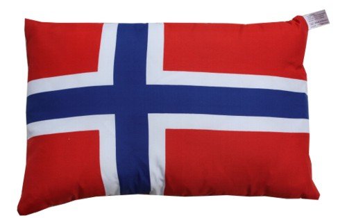 Norwegen Kissen Fan Artikel Auto Deko Norwegen beide Seiten bedruckt , ca. 28 x 40 cm.