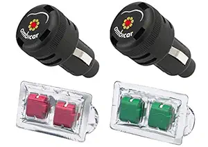 Ambicar Electric Car Air Freshener/Diffuser Combo Pack Nature (Fresh and Natural) & Red Fruits (Sweet and Fruity) - Pack of 2