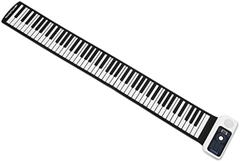 HSTV 88 Thickened-Keys Roll Up Piano, With Built-In Speaker/Headphone Output USB MIDI Output And Sustain Pedal Interfaces