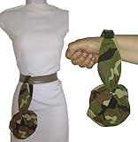  Bolso de mano hombre o mujer Tela CAMUFLAJE, para colgar en el cinturón tipo riñonera Handmade