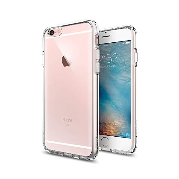 Spigen Ultra Hybrid Kompatibel mit iPhone 6S/6 Hülle, Einteilige Transparent Durchsichtige PC Rückschale Schutzhülle Case Crystal Clear SGP11598