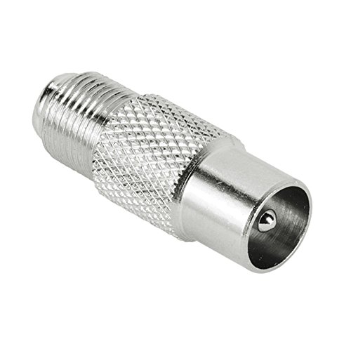 Preisvergleich Produktbild 75122487 Hama Sat-Adapter Koax-Stecker / F-Buchse, Schwarz