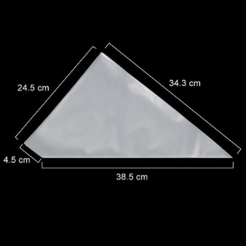 Faburo 100 Einweg Spritzbeutel Gross Spritztüten Dressierbeutel für Spritztüllen(34.3CM) - 4