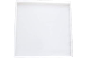 Yalulu Große Tray Silikonform Gießform Epoxidharz Formen Epoxy Form UV Harz Resin Mold DIY Silikonschale Künstlerform Untersetzer Obsttablett Kunstzubehör (25x25cm)