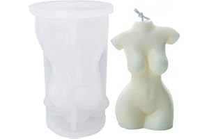 SIEBOLD Stampi per candele per il corpo, 3D a forma di corpo femminile, Stampo in Silicone per Corpo Nudo Donna per realizzare candele profumate e sapone, decorazione fai da te Te Artigianato in Resina