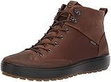 Leder und Veloursleder ECCO Herren Mens Soft 7 TRED GTX High Hohe Sneaker, Braun (Cocoa Brown 55778), 44 EU