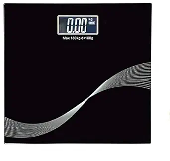 ZURATO Electronic Thick Tempered Glass & LCD Display Digital Personal Bathroom Health Body Weight Scales For Body Weight, Weight Scale Digital For Human Body, Weight Machine For Body Weight