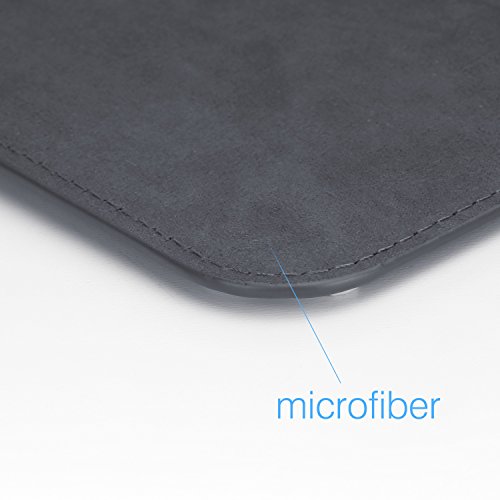 MoKo MacBook Air / Pro 13.3 Zoll Laptop Hülle – PU Leder Tasche Schutzhülle Lederhülle Wallet Case Leather Sleeve Aktentasche mit Karten-Slot für Apple MacBook Air / Macbook Pro 13.3 Zoll, Grau - 8