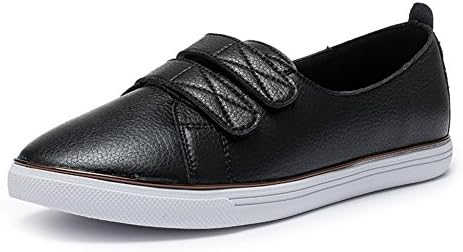 Ladies leisure low heel shoes,flat bottom magic sticker small white shoes-B Foot length=24.3CM(9.6Inch)