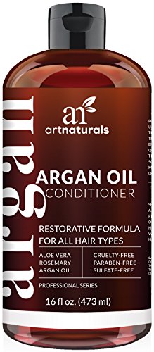 ArtNaturals Argan Oil Hair Conditioner - (16 Fl Oz / 473ml) - Sulfate Free - Treatment for Damaged and Dry Hair - For All Hair Types - Safe for Color Treated Hair