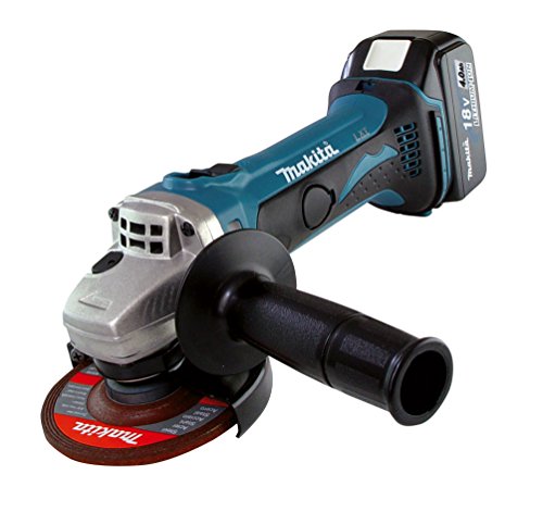 Makita Akku-Winkelschleifer, (18 V im Makpac mit 2 Akkus 4,0 Ah + Ladegerät), DGA452RMJ