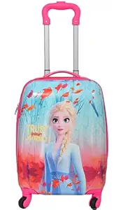 SWARN Cartoon Character ABS Polycarbonate Barbie Printed Children Trolley Bag for Girl?s (Pink) ( 18 inches)