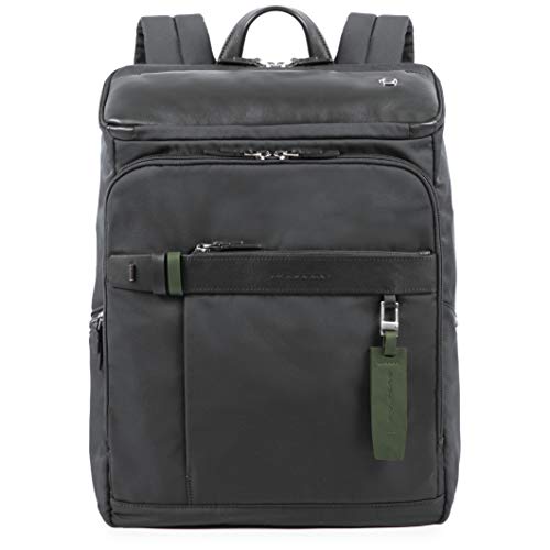 Preisvergleich Produktbild Piquadro Rucksack groß aus Leder und Stoff