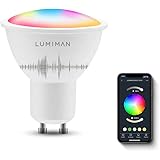 GU10 Smart Bulb, Alexa Spotlight Bulbs, Colour Changing LED Lights, Dimmable and Tunable, RGBCW, 5W=30W, 400LM, Works with Al
