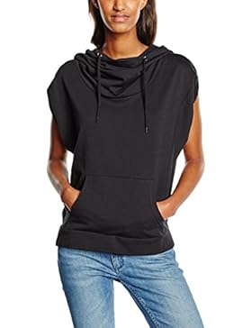 Urban Classics Damen Pullover Ladies Sleeveless Terry High Neck Hoody