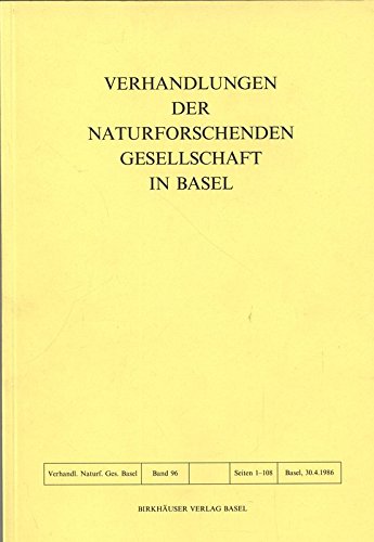 Einflüsse verschiedener Vegetationstypen auf die Bodentemperatur, in: VERHANDLUNGEN DER NATURFORSCHENDEN GESELLSCHAFT IN BASEL, Band 96, 1986.