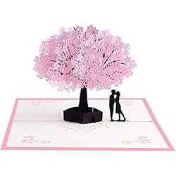 Czemo Tarjeta 3D Amor Pareja Tarjeta Pop-up Tarjeta de Cumpleaños, Tarjeta de Boda e Invitación, Tarjetas de Felicitación