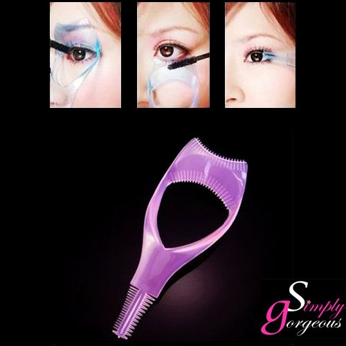Simply Gorgeous 3 IN 1 Mascara Applicator Guide Eyelash Comb