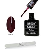 Bluesky UV/LED Curing 14 Day Gel Nail Polish, Burgundy Brown