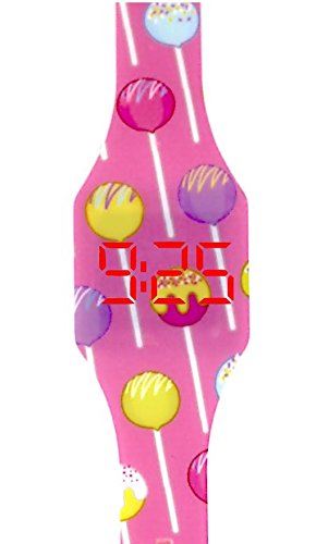 KIDDUS Digital LED Uhr für Mädchen, Jungen. Soft Silikon Armbanduhr für Kinder und Erwachsene. Langlebige Japanische Batterie.