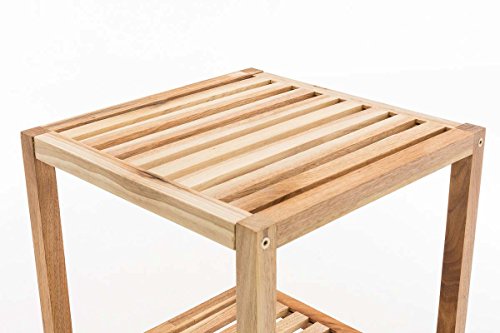 CLP Badregal, Holz walnuss, Küchenregal Skandia 36 x 36 x 79 cm, 3 Ablagen - 3
