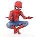 Produktbild BLOIBFS Spiderman Kostüm JungenSuperheld Fasching Bodysuit Film Cosplay Verkleidung Kostüme Für Kinder,Red-L120-130