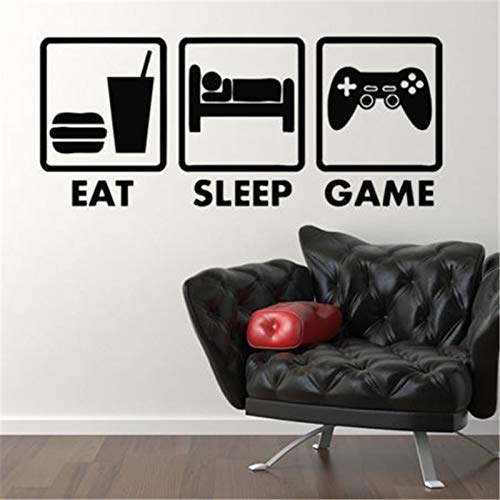 Preisvergleich Produktbild haotong11 Controller Joysticks Videospiele Eat Sleep Spiel Xbox Vinyl Aufkleber Wohnkultur Aufkleber Vinyl Dekoration Wandmalerei 58x20cm