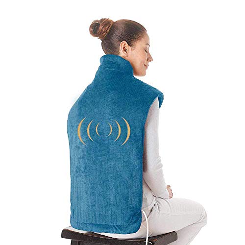 Preisvergleich Produktbild Elektrische Heizungsmassage Schal Hausdurchwinterungs-Warm-Flannel Massenhaut Shawl Wrap Neck Schultern Muscle Joint Massager