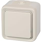 Legrand, Plexo 191506 Wall Switch, Waterproof Switch for Plexo Range, Outdoor Switch, Waterproof (IP55), Beige