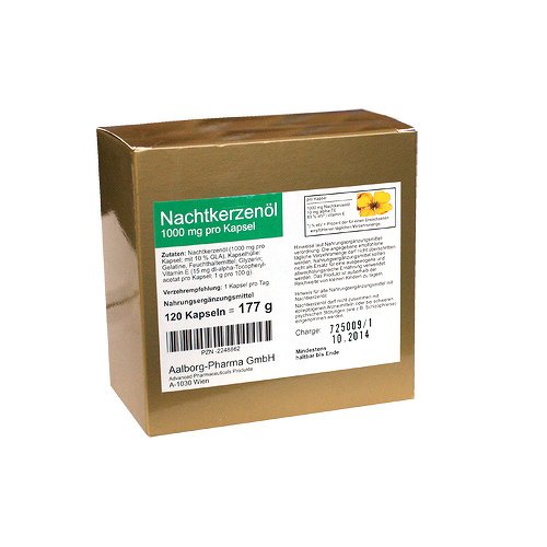 Preisvergleich Produktbild NACHTKERZENÖL 1000 mg pro Kapsel 120 St Kapseln
