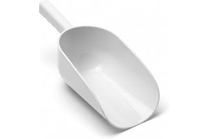 MISTERMOBY Sessola In Plastica Alimentare Paletta Rinforzata 38 CM Per Farina Cereali Legumi e tutti i tipi di Alimenti - Facile pulizia - Made in italy