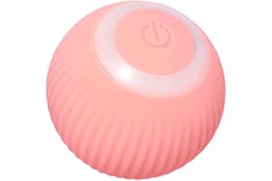 AIDNTBEO Pelota de gato con ruedas automáticas, juguete inteligente interactivo, juguetes de entrenamiento para gatitos eléctricos