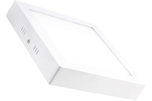 ONSSI Plafon de Techo LED 25W 2500lm (Blanco Frío,6000k) Cuadrado Superficie Panel LED Iluminacion Para Sala de Estar,Comedor,Dormitorio,Oficina,Tienda Comecial
